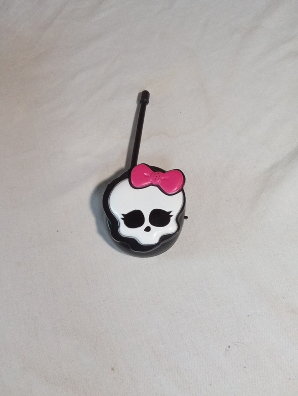 Working Monster high Black Walkie Talkie with Pink Bow Skull